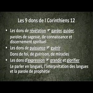 Identifiez votre DON, partie 3/3 - par Pasteur Daniel Ouakson - #Dons de Saint Esprit