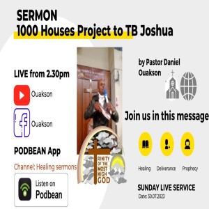 INTRODUCTION: 1000 Houses Project to TB Joshua - VISION ABOUT PROPHET TB JOSHUA - #tbjoshualegacy
