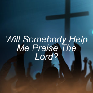 Will Somebody Help Me Praise The Lord?