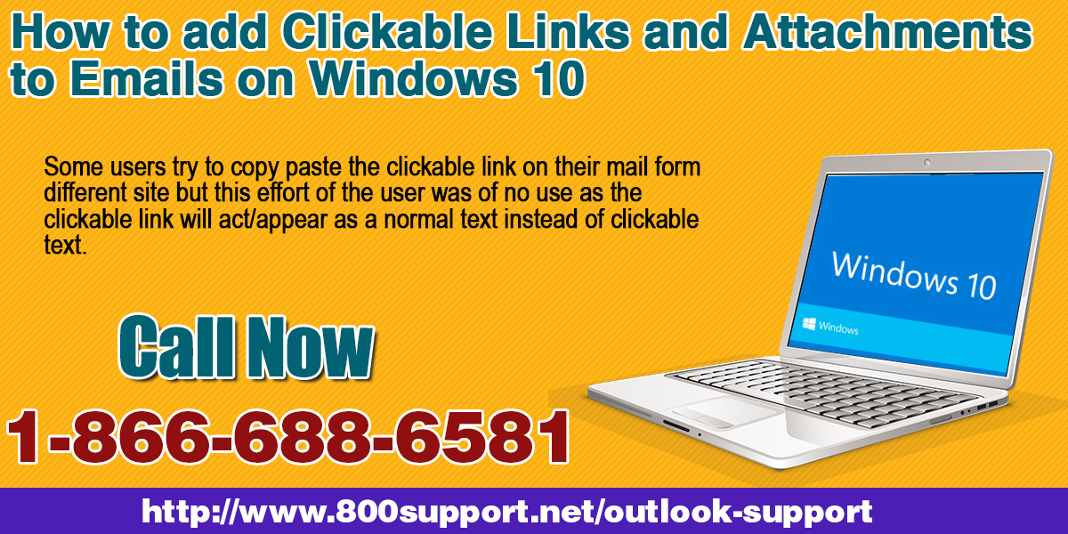 How To Add Clickable Links And Attachments To Emails On Windows 10