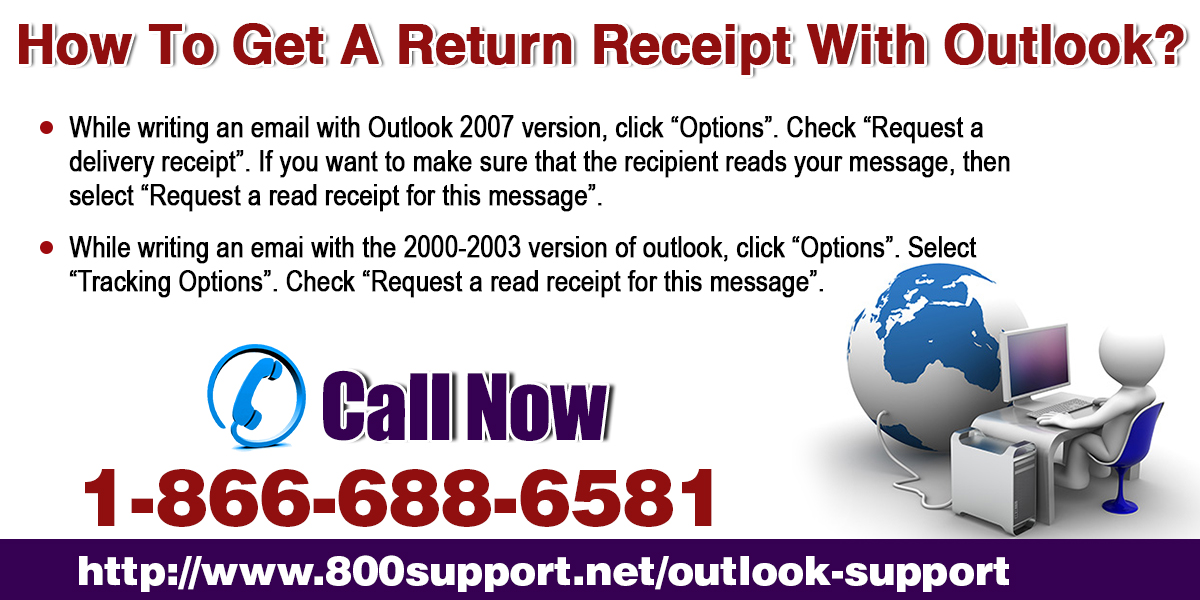 How To Get A Return Receipt With Outlook?
