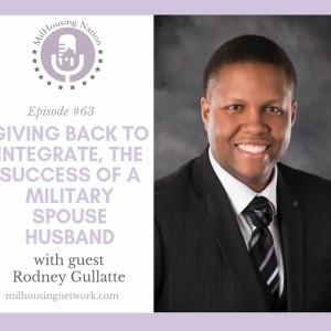 Giving Back to Integrate, The success of a Military Spouse Husband