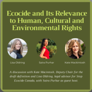 Episode 3 - Ecocide and its relevance to human, cultural and environmental rights