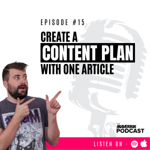 Create a Content Plan with One Article