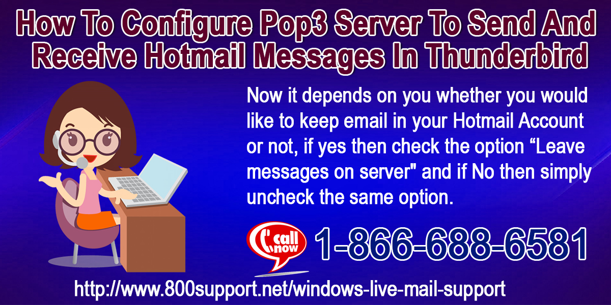 How To Configure POP3 Server To Send And Receive Hotmail Messages In Thunderbird