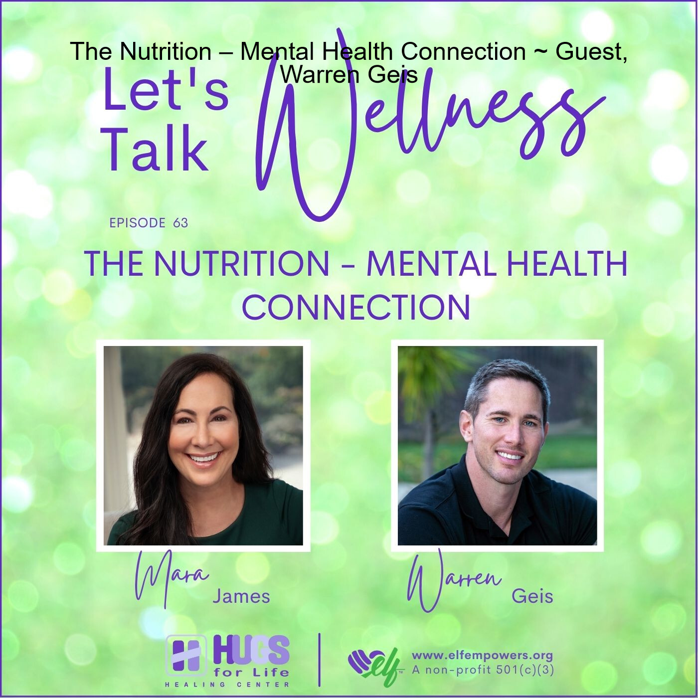 Let’s Talk Wellness ~ with Host, Mara James