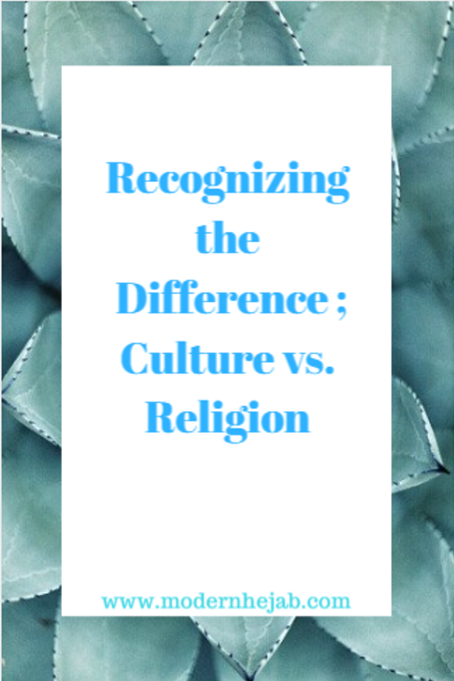 Recognizing the Difference Between Culture and Religion