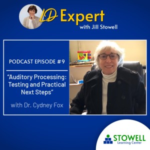 LDE 9: Auditory Processing Disorder: Testing and Practical Next Steps - Dr Cydney Fox with Jill Stowell