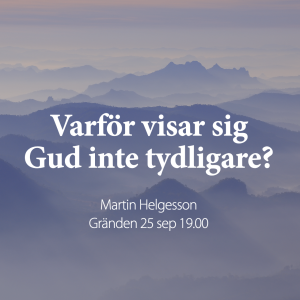 Varför visar sig Gud inte tydligare? – Martin Helgesson