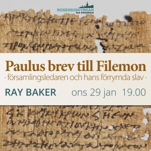 Paulus brev till Filemon – Ray Baker