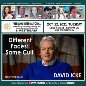 #208- David Icke - ”Different Faces: Same Cult” @ QN Freedom Int’l Live