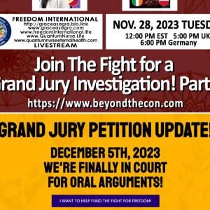 #339 - Part 1- GRAND JURY PETITION UPDATE! DECEMBER 5TH, 2023 FINALLY IN COURT FOR ORAL ARGUMENTS