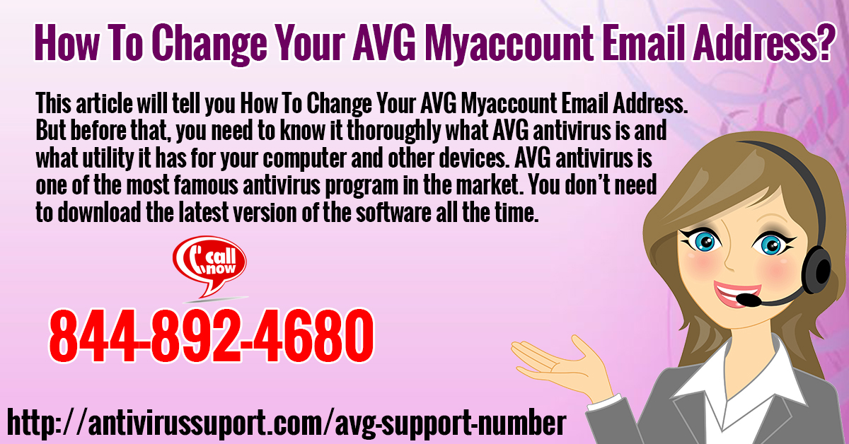How To Change Your AVG Myaccount Email Address?