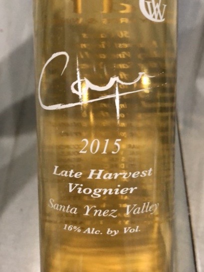 2015 CARR LATE HARVEST VIOGNIER
