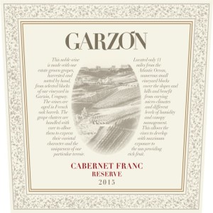2015 Garzon Cabernet Franc Reserve