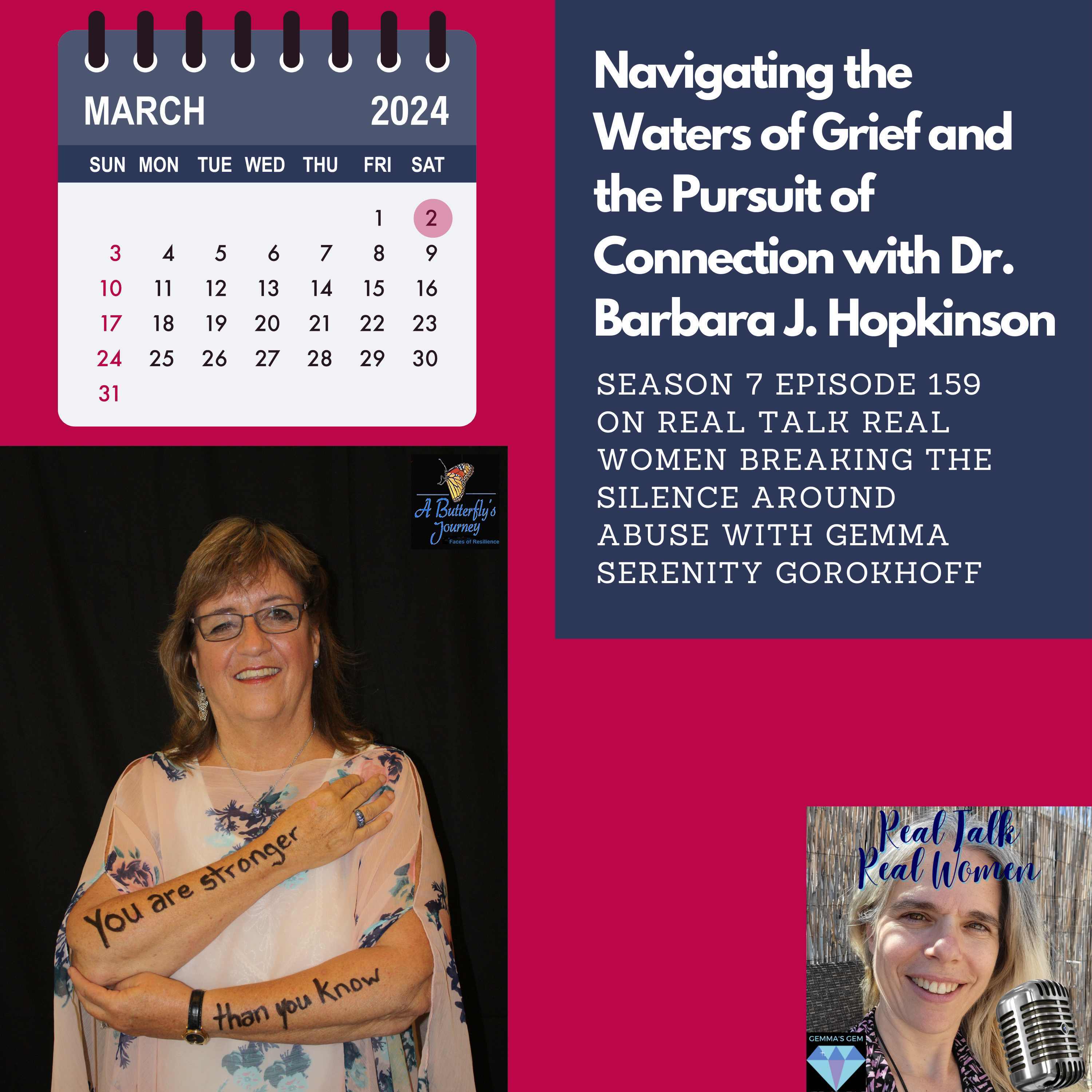 S7E159 Navigating the Waters of Grief and the Pursuit of Connection with Dr. Barbara J. Hopkinson thumbnail