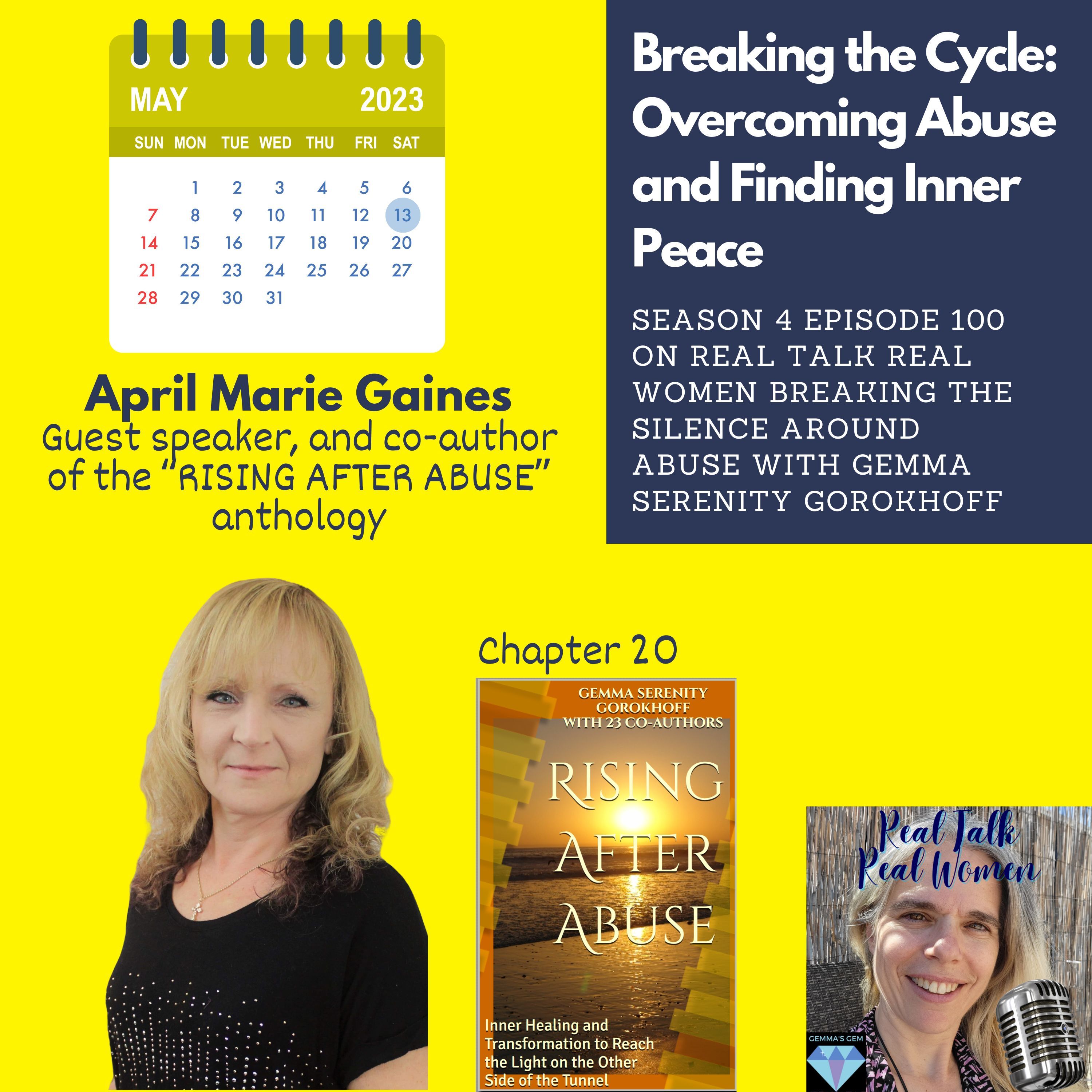 S4E100 Breaking the Cycle: Overcoming Abuse and Finding Inner Peace with April Marie Gaines thumbnail