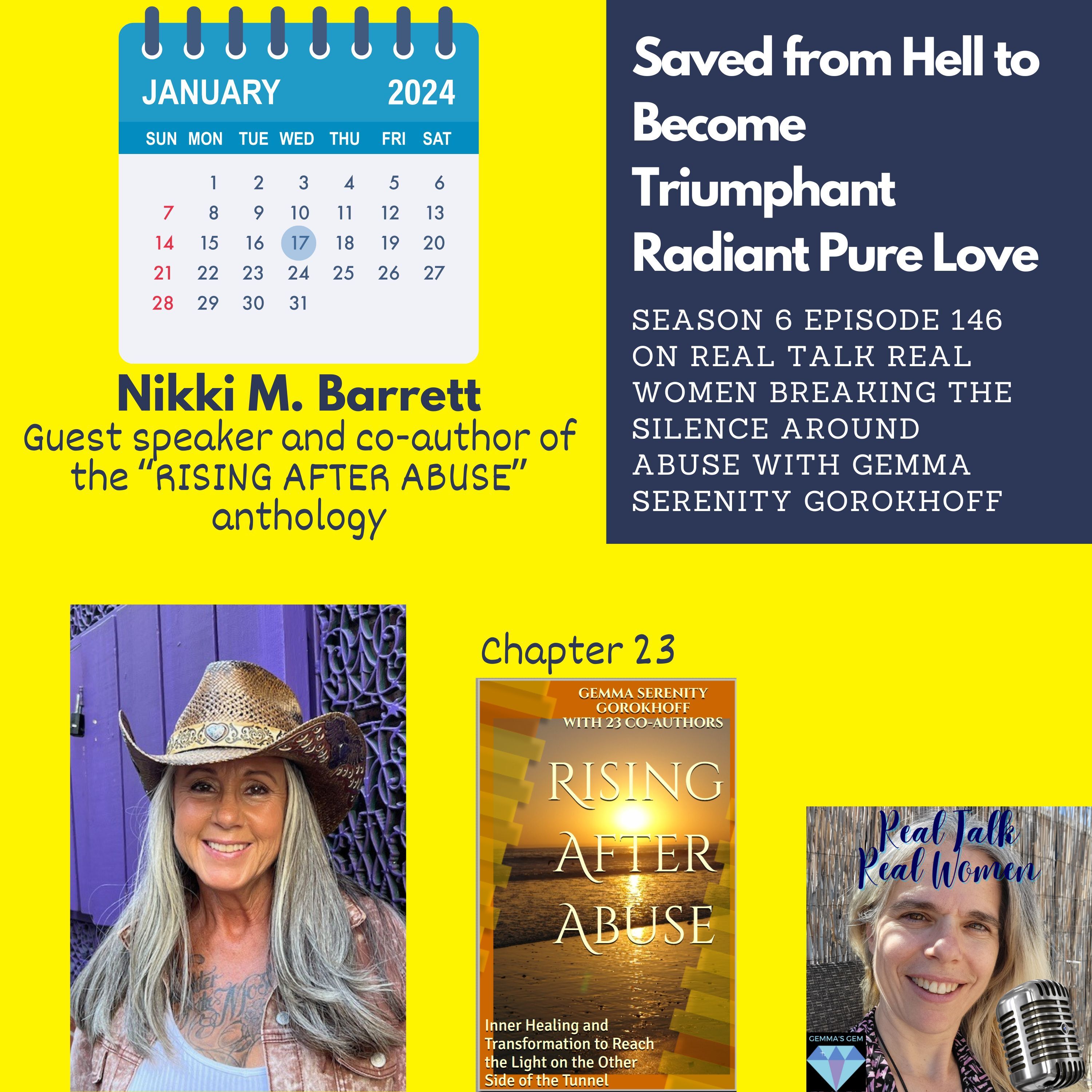 S6E146 Nikki M. Barrett Saved from Hell to Become Triumphant Radiant Pure Love thumbnail