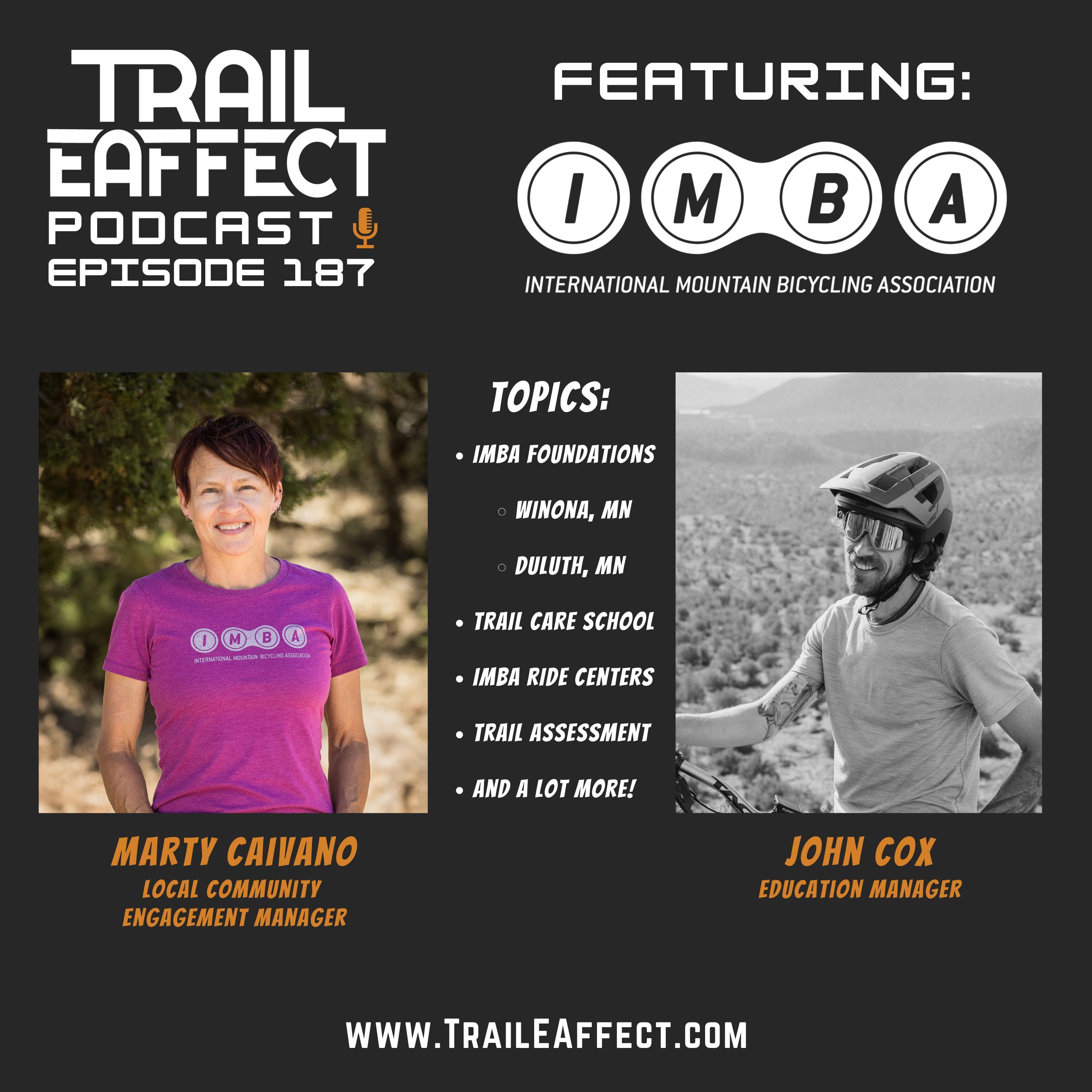 IMBA Education and Programing in 2025 with John Cox – Education Manager and Marty Caivino – Local Community Engagement Manager | 187