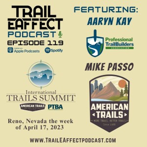 Aaryn Kay of the Professional Trail Builders Association and Mike Passo of American Trails – International Trails Summit 2023 #119