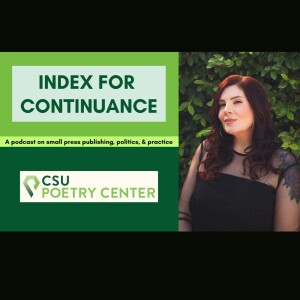 Index for Continuance Presents: Sarah Rose Etter on Running a Reading Series