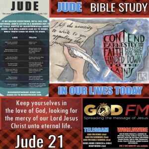 THE BOOK OF JUDE. BIBLE STUDY - COMPARING IT TODAYS WORLD. 10.11.22