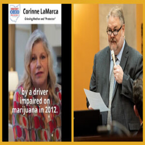 Corinne LaMarca and Senator Mark Romanchuk discuss the campaign to oppose Issue 2