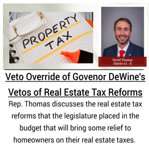 Veto Override of Real Estate Tax Reforms to Bring Homeowners Relief
