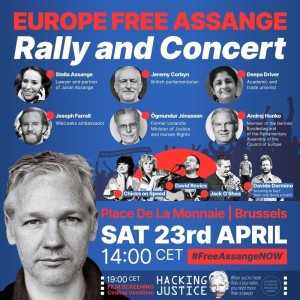 EU Free Assange Rally and Concert is this Saturday in Brussels!