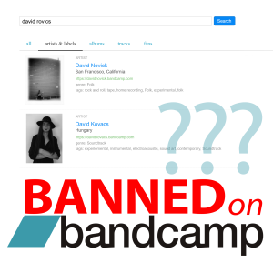 New song:  ”Shadowbanned on Bandcamp”
