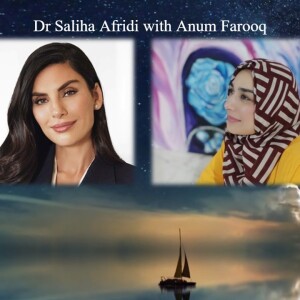 Dr Saliha Afridi with Anum Farooq