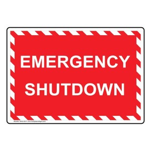Shutdown Notice lp