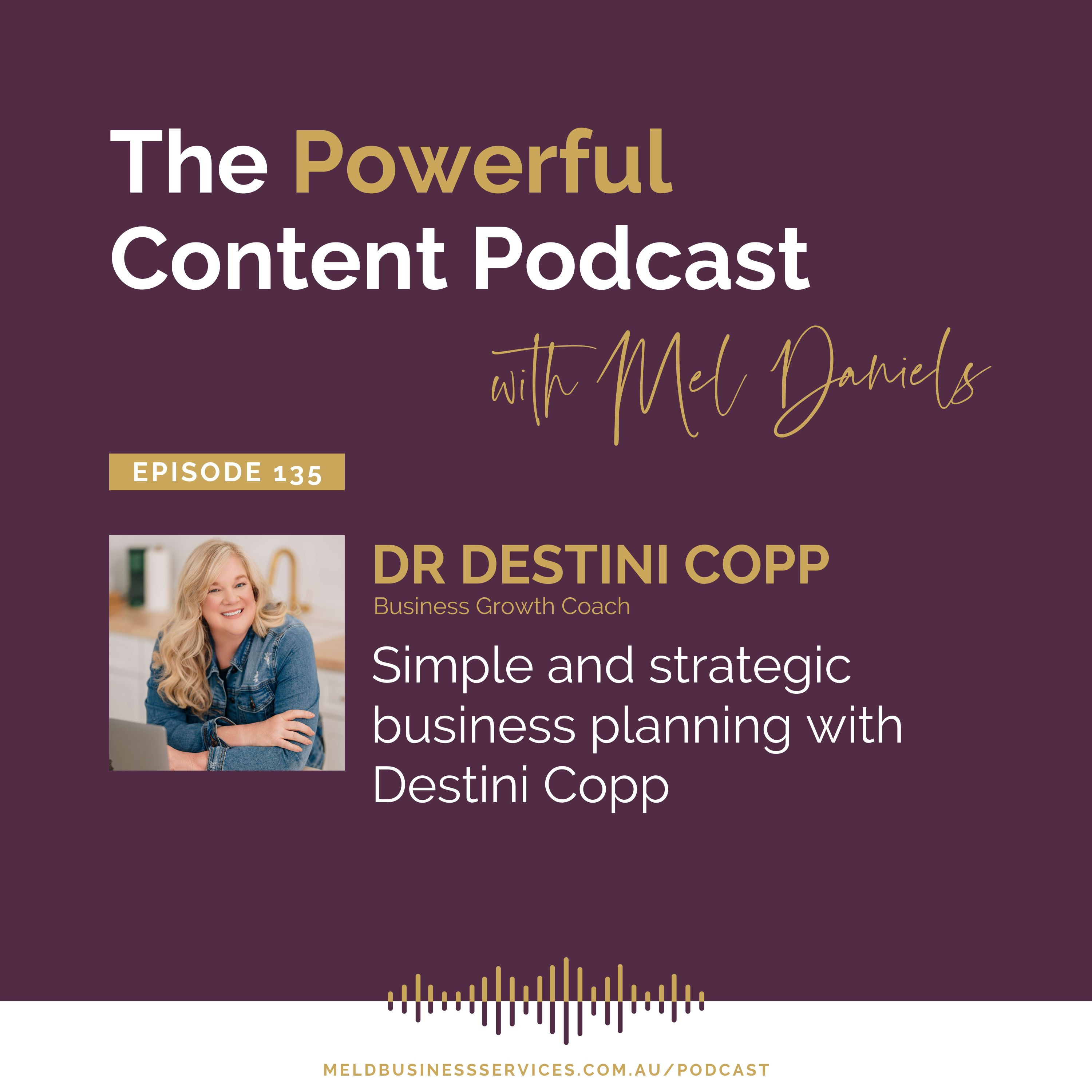 Simple and strategic business planning with Destini Copp