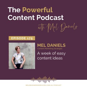 A week of easy content ideas