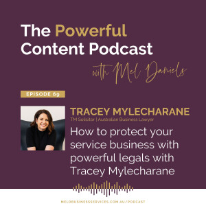 How to protect your service business with powerful legals with Tracey Mylecharane