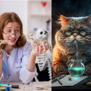 Comedy Cat Podcast. Bucky’s guest:  paleontologist Kitty Spielberg .