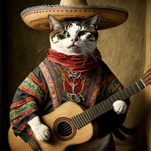 Comedy. Champion Mexican hat dancers Kitty Suzanne and Seymour Zapato.  Cat is allergic to son.