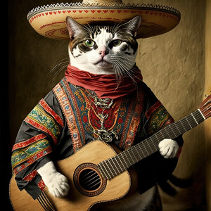 Cat Comedy! Mexican hat dancer and Kitty Suzanne.