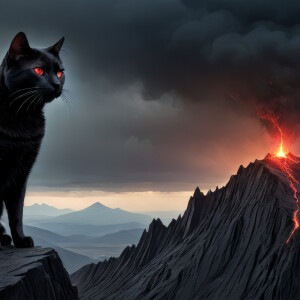 Comedy. Cat volcano experts.