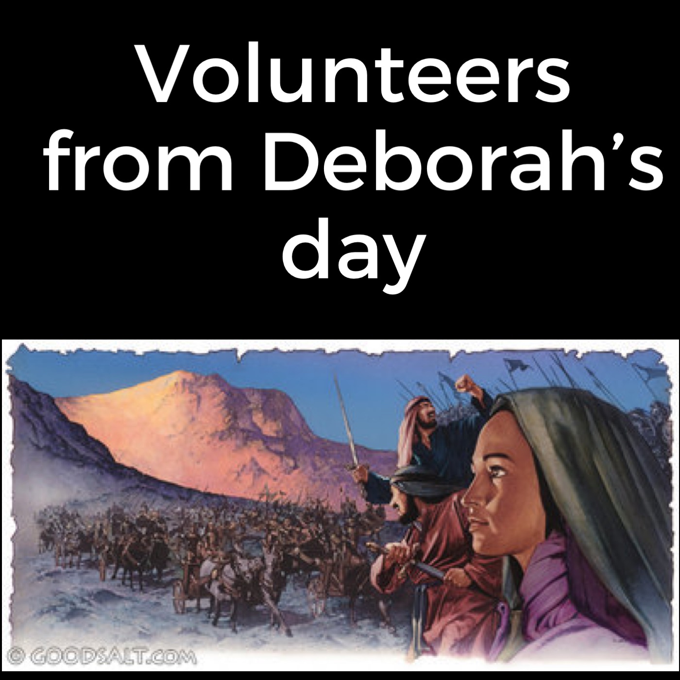 Volunteers from Deborah's day