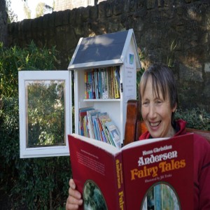 Claire McWilliam looks after the little libraries in Starbank Park