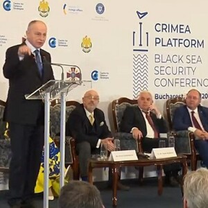 Mircea Geoană, secretar general adjunct NATO, la Conferința de securitate a Mării Negre a Platformei Internaționale Crimeea