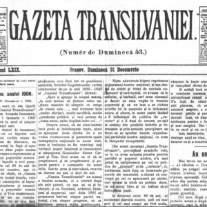 Istoria Presei Românești - Publicațiile periodice românești (LXII) - Gazeta de Transilvania (3)