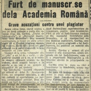 Epopeea plagiatului cărții lui Gheorghe Cardaș: Tratat de bibliografie (1931) - episodul 3