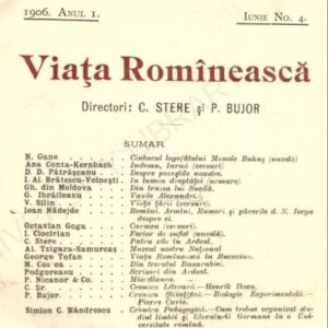 Istoria Presei Românești (LXXXI) - Viața Românească (I)