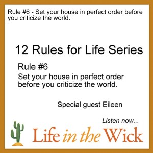 Rule #6 - Set your house in perfect order before you criticize the world.