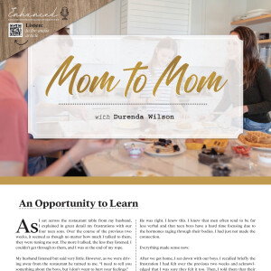 Mom to Mom | An Opportunity to Learn