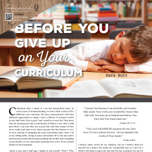 Before You Give Up On Your Curriculum | Sara Butt