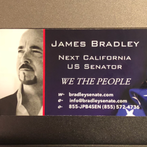 James Bradley Next US Senator speaking for Peoples rights in Pasadena California 11-19-23