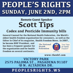 Scott Tips of the National Health Federation Speaking for Peopels Rights 06-02-24